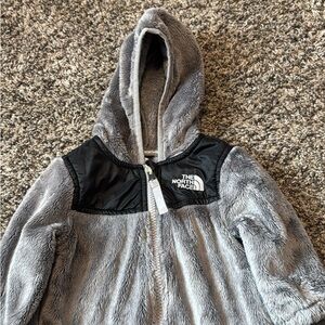The North Face Black and Gray Fleece Jacket